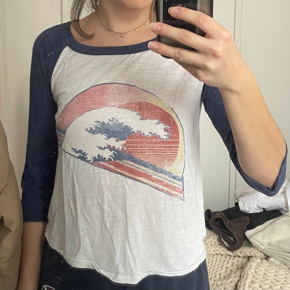 Free People Baseball Shirt